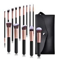 

BUEART 14pcs Makeup Brush Set Premium Cosmetic Brushes for Foundation Blending Blush Concealer Eye Shadow Cruelty-Free SynthetiC