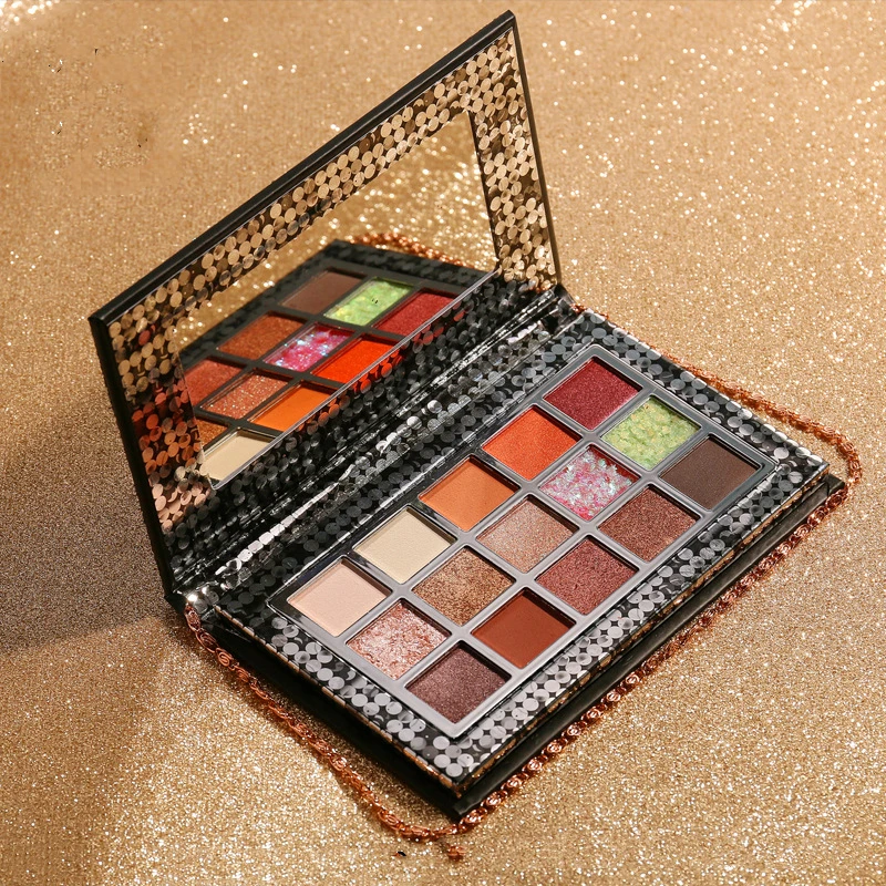 

Custom Label Multi Function Eyeshadow Palette with Blush and Highlighter Classic Marble Palette