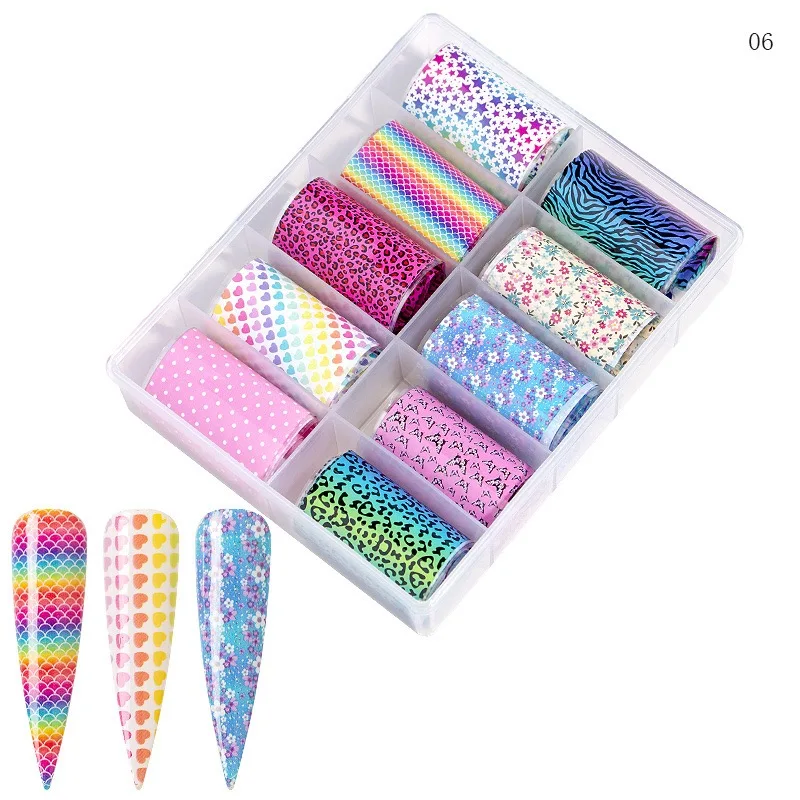 

2021 New Foil Nail Art 3D Stickers Transfer Sticker Designer Nail Foil, Picture