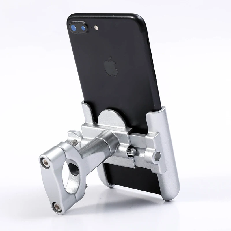 

Bicycle & Motorcycle Phone Mount Detachable 360 Degree Rotation Phone Holder Universal Metal Phone Holder for Bike Handlebars