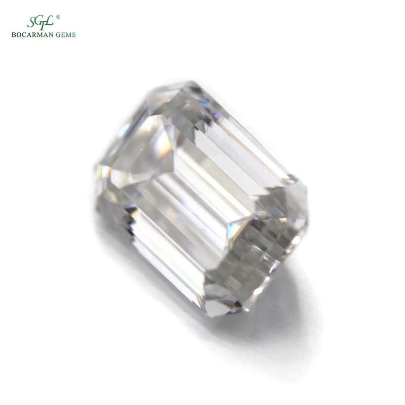 

high quality odm/oem emerald cut Loose stone factory wholesale customersize custom any shape diamond GRA moissanite