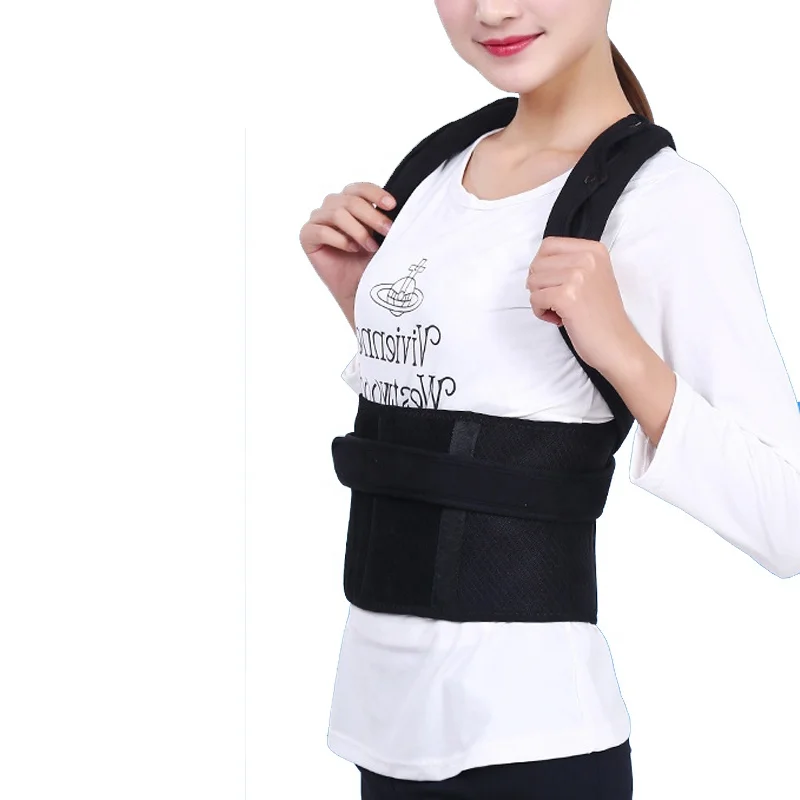 

Magnetic Back Posture Corrector Shoulder Back Support Posture Correction Belt for Lumbar Back Clavicle Support Brace, Black, white back support belt