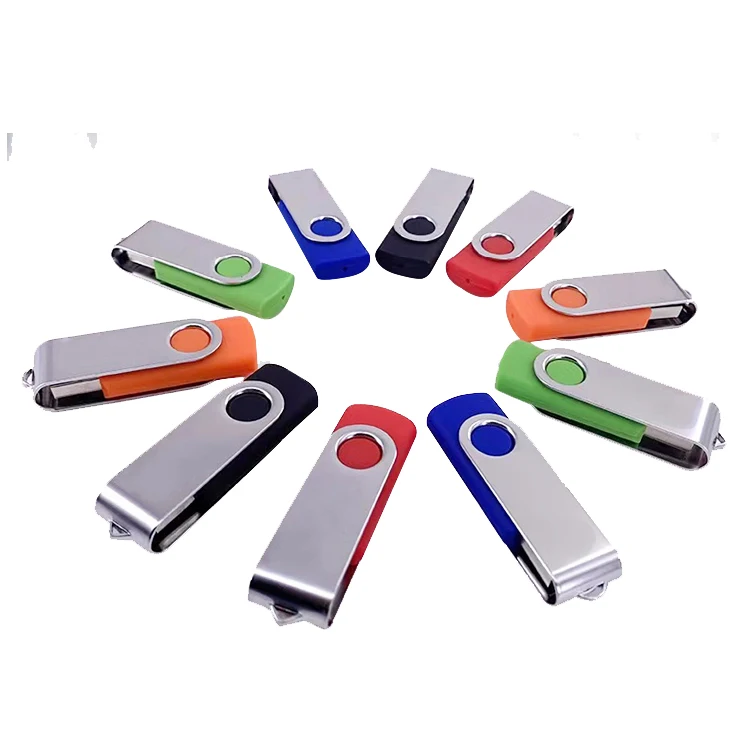 

Hot Selling pendrive Custom Logo 4GB 8GB 16GB 32GB 64GB 128GB USB Rotating Pen Memory Stick USB Flash Drive, Custom colors