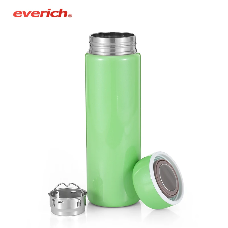 

Green Color 500ml Stainless Steel Double Walled Vacuum Infusion Vacuum Flasks Bottles, Customized color