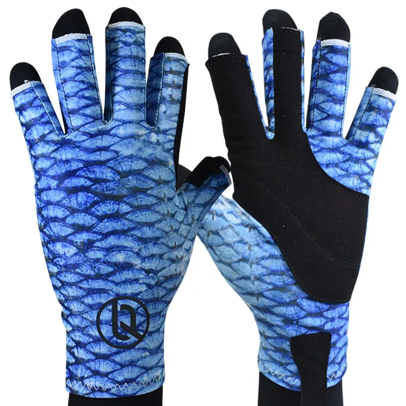 

Custom UPF 50+ UV Sun Protection Women Men Fly Fishing Gloves for Kayaking Paddling Hiking Cycling Driving, Customized