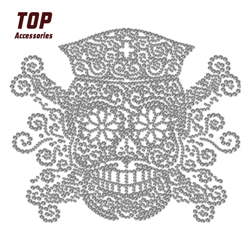 

High Quality Custom Designer Logo Hot Fix Rhinestone Transfer Iron on Heat Transfer