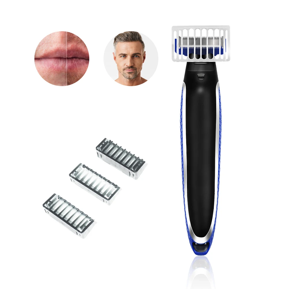 

High quality good price electric Shaver for mens wholesale man face shaver hair clipper hair beard removal Barber Electric Razor, Blue+blackor as customer