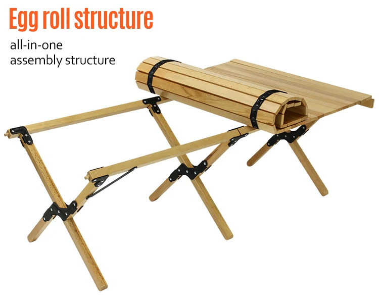 Tianye Wood Foldable Adults Roll Camping Folding Low Bamboo Picnic