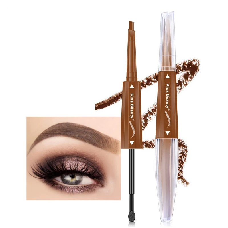 

Makeup products pen for eyebrow triangle pen head 2 in 1 eyebrow mascara eyebrow pencil, 3 colors