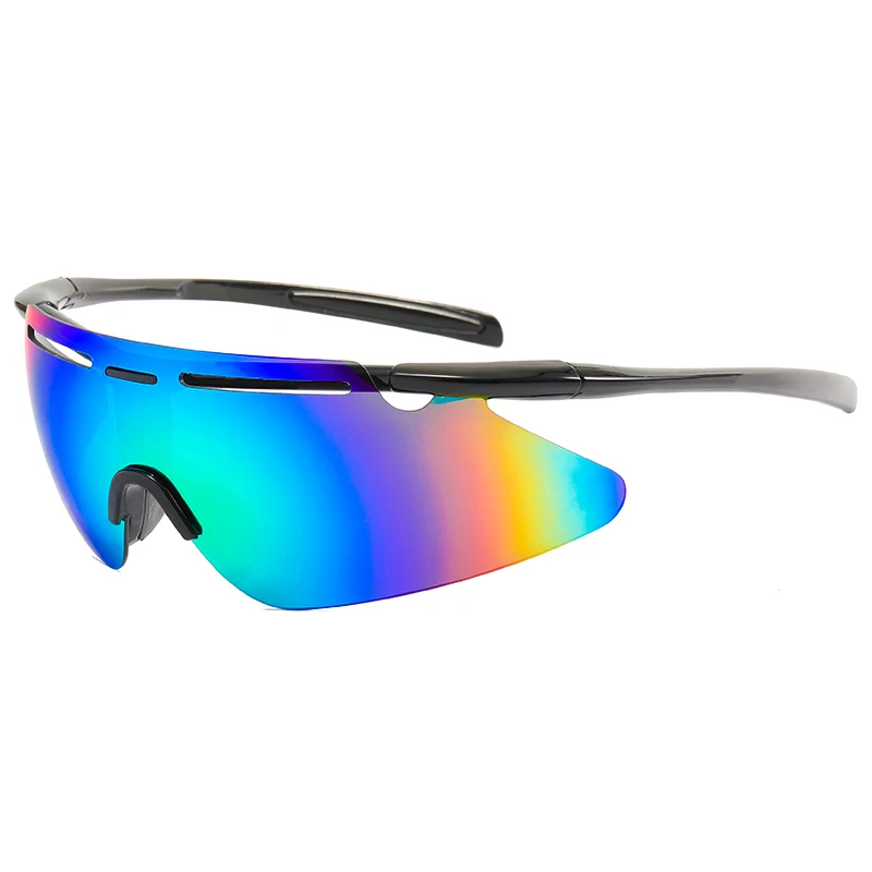 

Wholesale Customized Ultra-light Rimless Sports Glasses Riding Outdoor Sports Sunglasses Full Pc Sports Eyewear, Multicolor