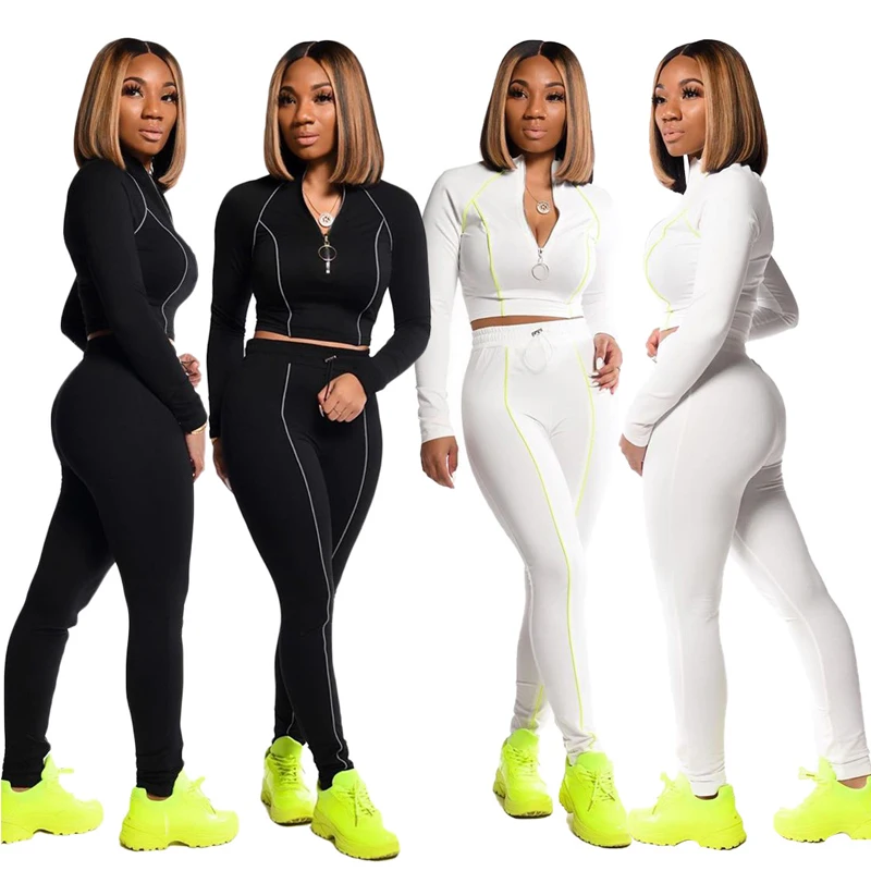 

Cotton Stacked Jogger Suit Set s Wholesale Tracksuit Custom Logo For Ladies Women Sets Jogging Suits