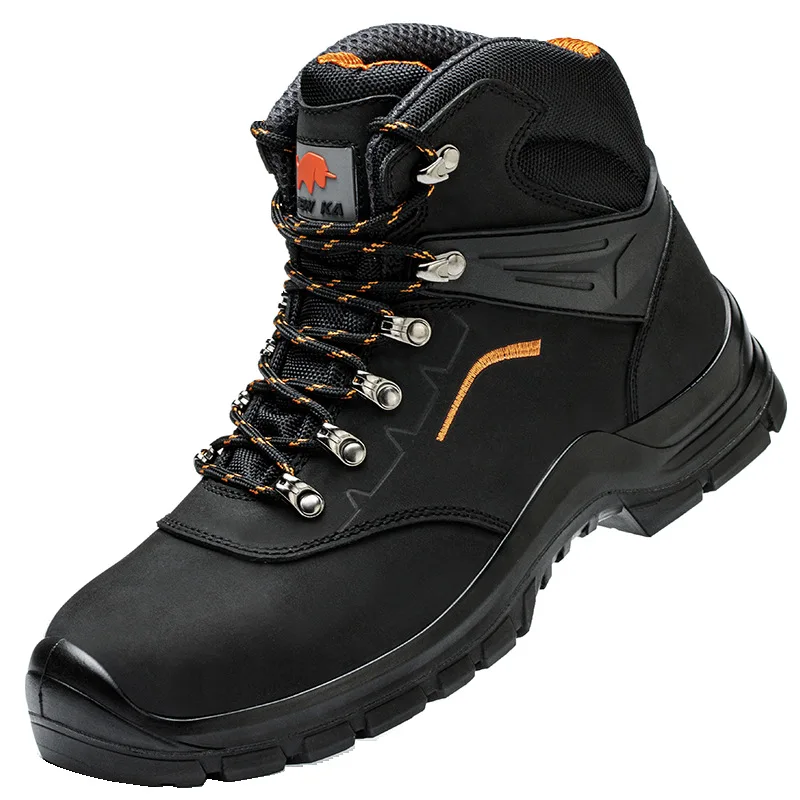 TG178-5 OEM Factory Black Safety Shoes Marine Steel Toe Work Style for All Seasons Including Winter and Summer
