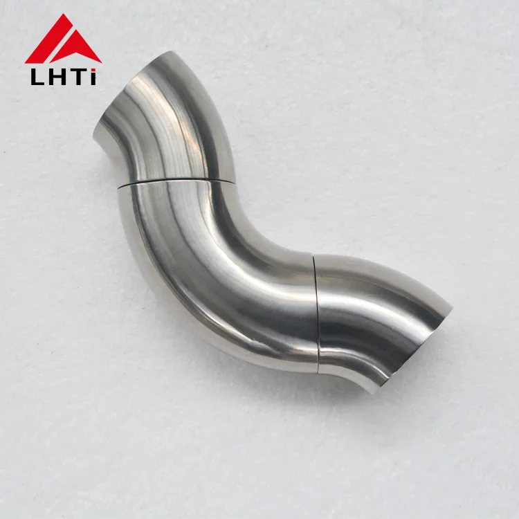 Hot sale 90 degree 34mm 51mm 63mm 76mm 89mm Grade 2 titanium elbow for exhaust