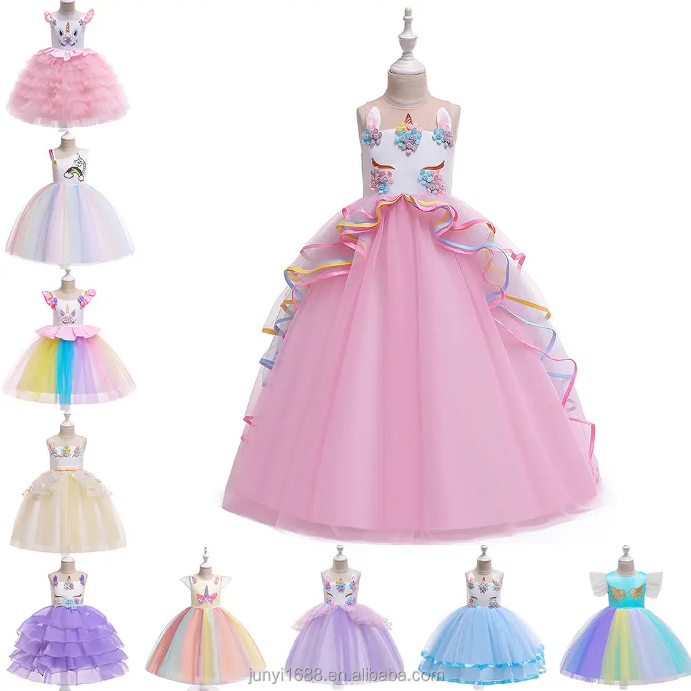 

1-13 years old Child's New girl Lace Princess Dress High Quality Factory Production Preferential Prices