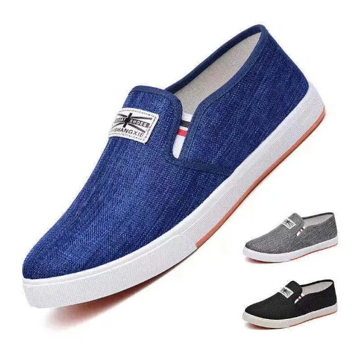 

Slip on shoes men shoes Denim Male sneaker Canvas Shoes