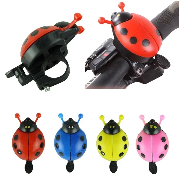 

TY Aluminum alloy bicycle bell ring lovely beetle mini cartoon ladybug ring bell for cycling bike ride small cute horn alarm, Customized