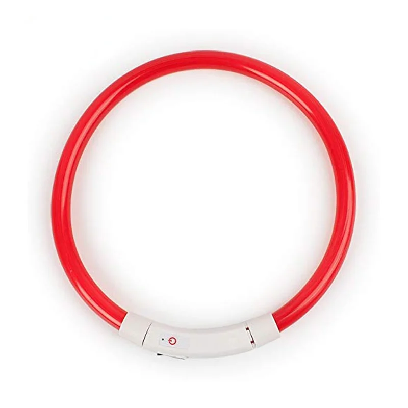

2021 new USB charging luminous collar luminous pet collar led dog collar can be cut all dog breeds for spot, Blue, white, red, orange, yellow, green, pink, colorful