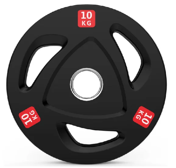 

WholesaleCommercial Gym Fitness Equipment Barbell Disc With Three Holes, Black