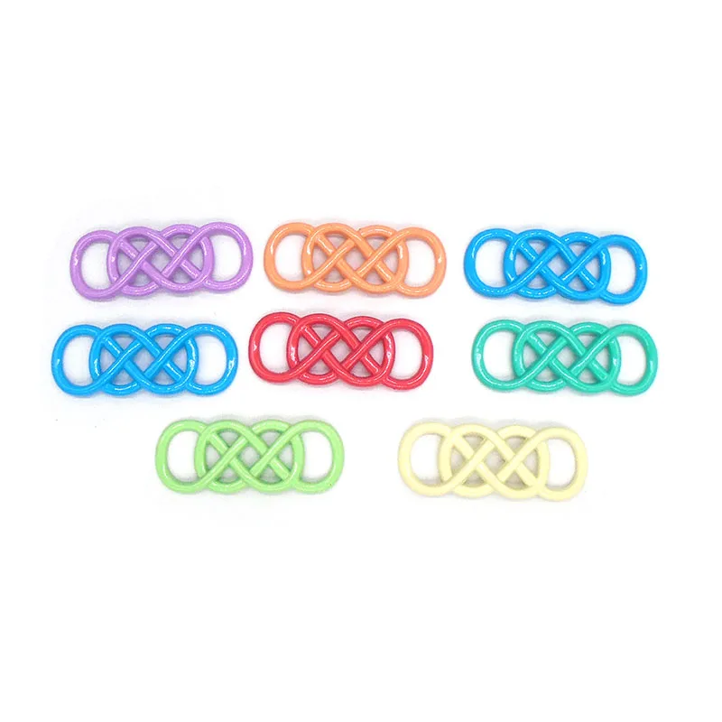 

Mixed Color Double Infinity Charms Connectors for DIY Bracelet Necklace Jewelry Making Accessories