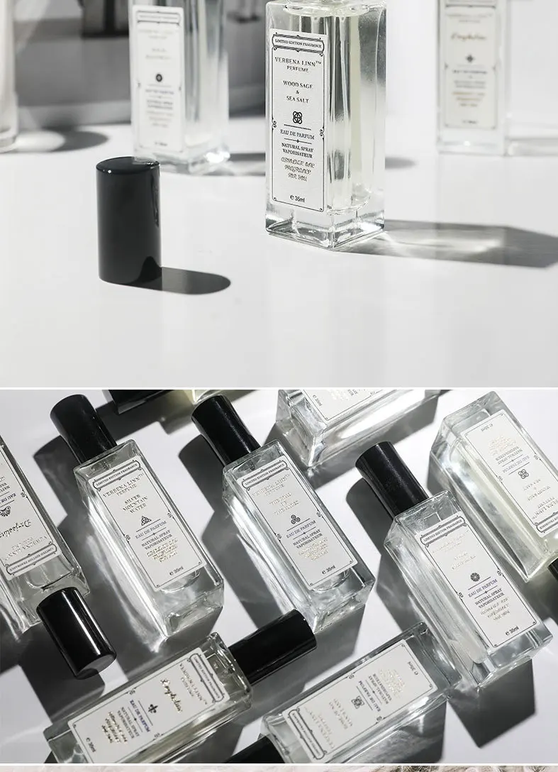 35ml Pure natural lasting aromatic female long lasting glass bottle brand designers cologne fragrance perfume 