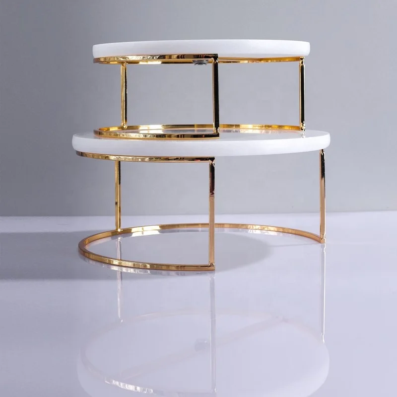 

Marble Cake Stand Round Set Food Display Decor Home Use Slate Cake Stands,cake Tools WHITE Circle All-season  Accepted