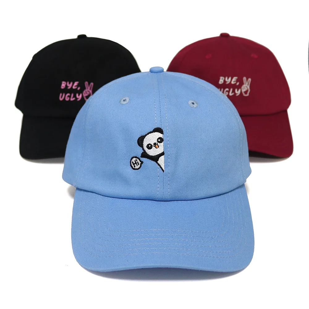 

Spot Supply High Quality Unstructured 6 Panel Cap With Embroidery Logo Multi Colors And Logo For Option Dad Hat, Black/pink/green/burgundy/blue,etc.