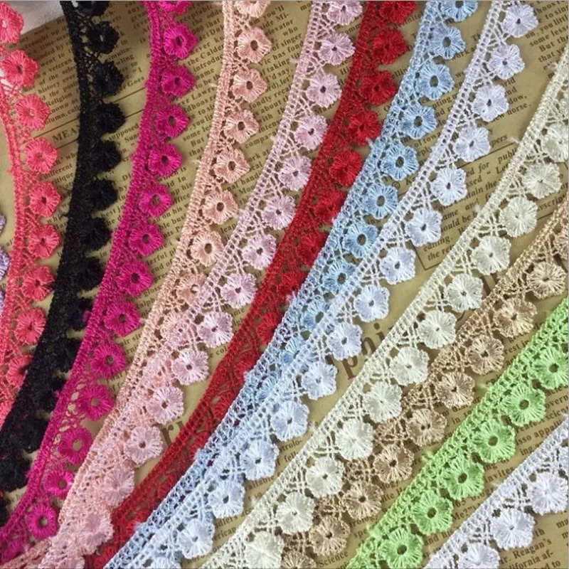 

Factory direct sale Flower Lace Trim Embroidery Guipure Lace Ribbon, As shown in the figure