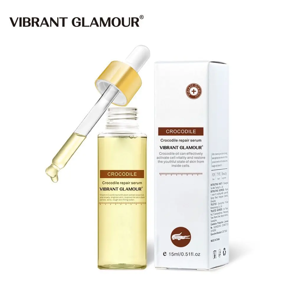 

VIBRANT GLAMOUR Crocodile Repair Scar Face Serum Removal Acne Scar Anti-Aging Whitening Treatment Stretch Marks Repair Skin Care