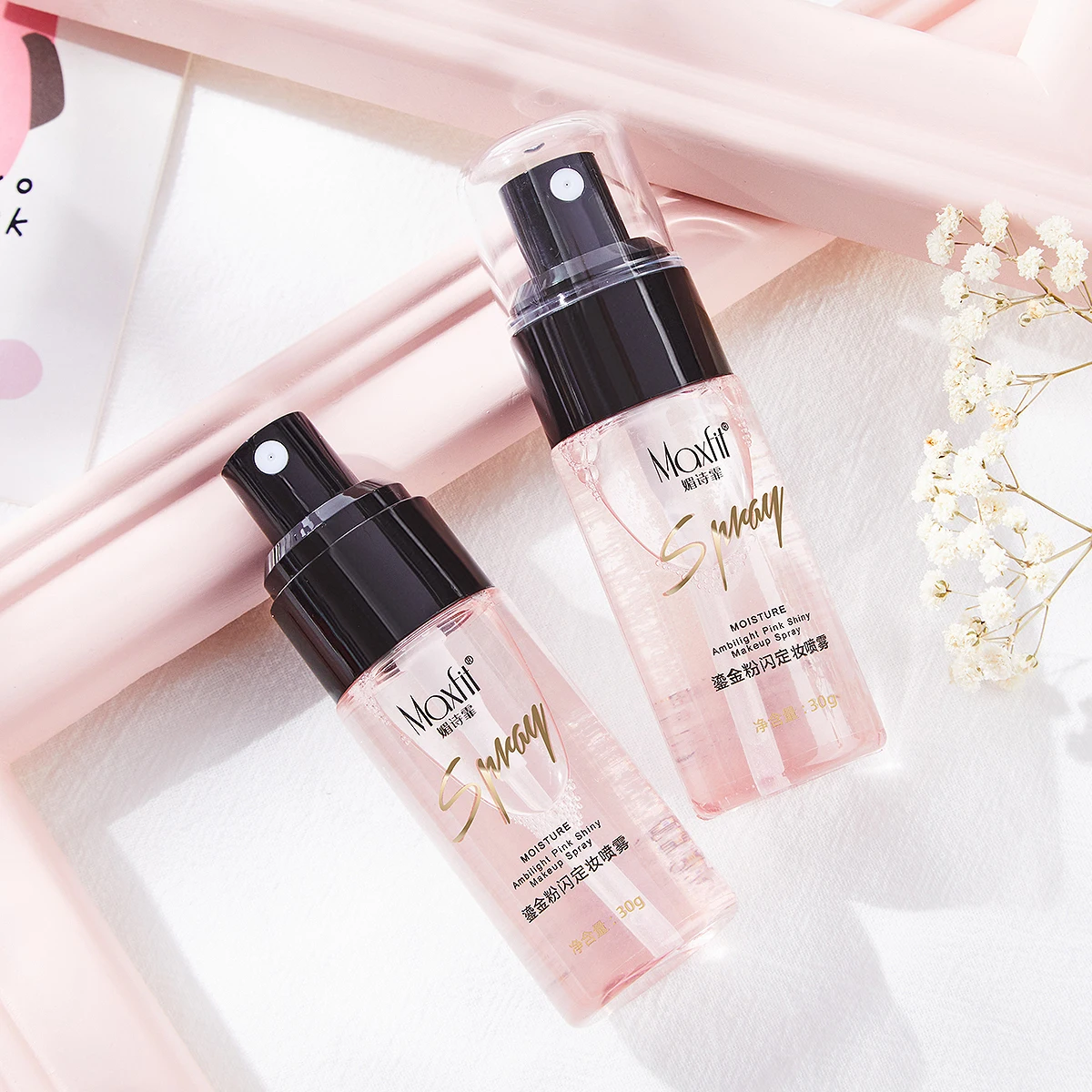 

private label waterproof long lasting matte makeup fixing spray, 2 colors