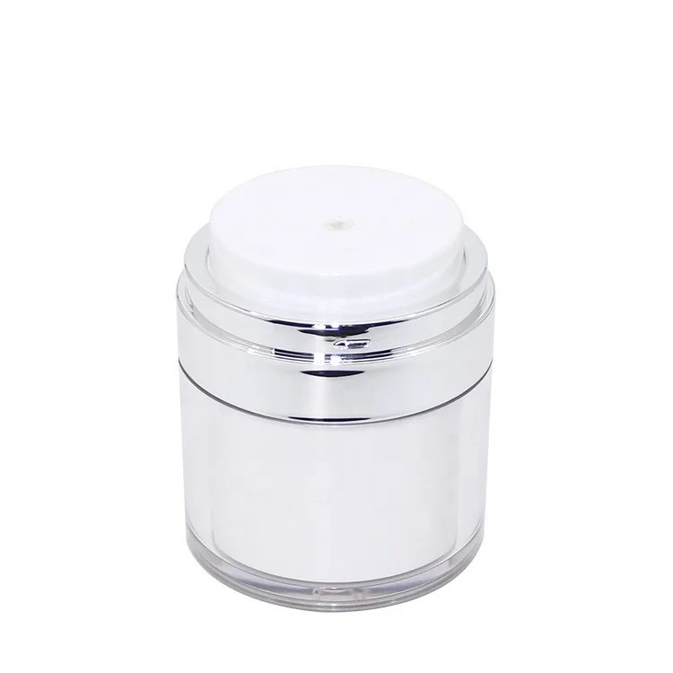 

Hot sales!!! skincare packaging Plastic Acrylic Frosted Jar 15ml 30ml 50ml vacuum cream jar with free sample