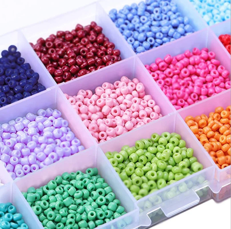 

2mm Solid color glass millet bead paint bead DIY bead material handmade bracelet necklace