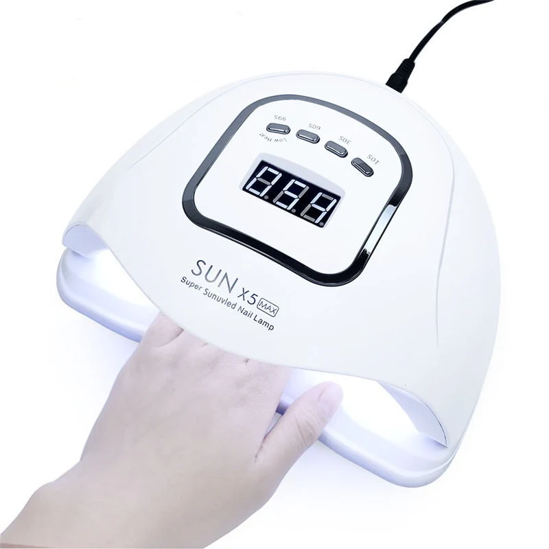 

SUNX5MAX 120W Salon Professional Led Induction Nail Lamp Dryer, White