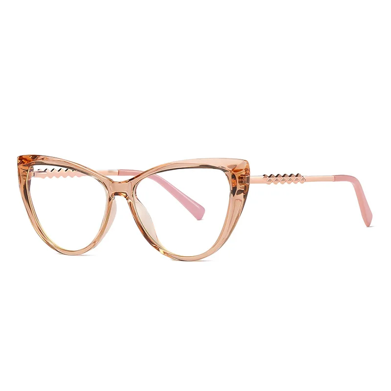 

Twooo 2062 Fashion Cat Eye Alloy Legs Blue Light Filter Glasses