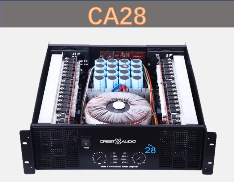 

CA28 Professional Power Amplifier Pure Power Amplifier 2channels (3U) KTV/Stage/Home Entertainment KTV 8ohm 1600W*2/3200W*2