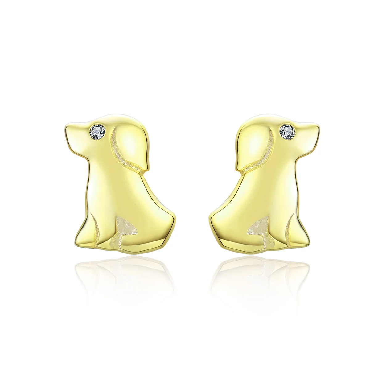 

Lovely puppy earring 925 silver tiny dog stud earring jewelry