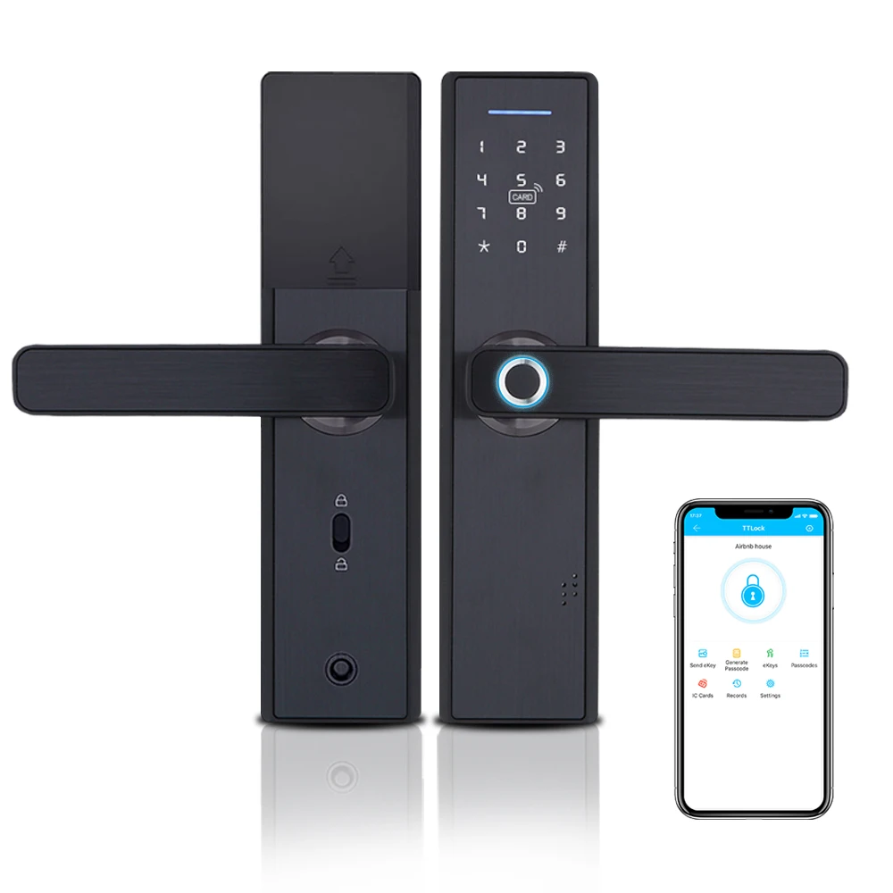 

Tediton OEM/ODM WiFi Tuya APP Biometric Fingerprint Smart Door Lock