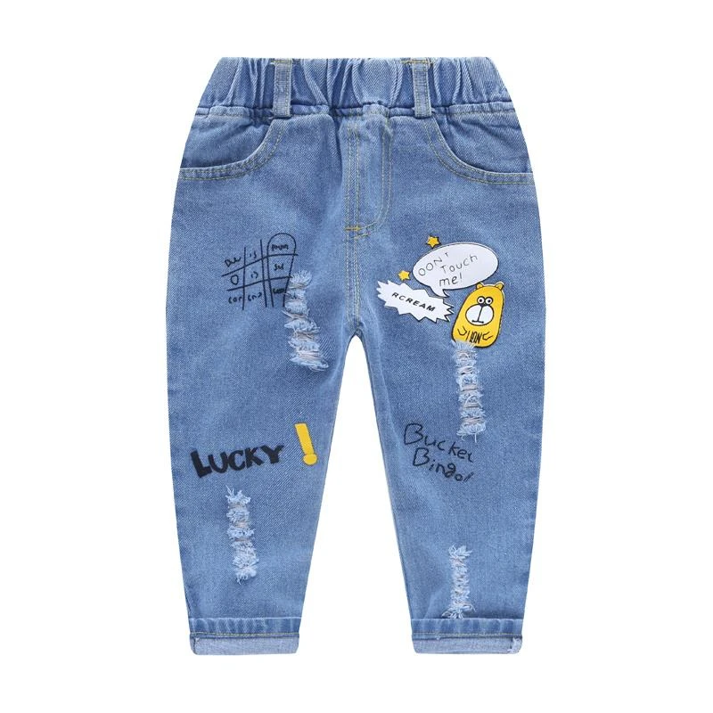 

Chinese style 2021 new fashion custom baby kids jeans boys