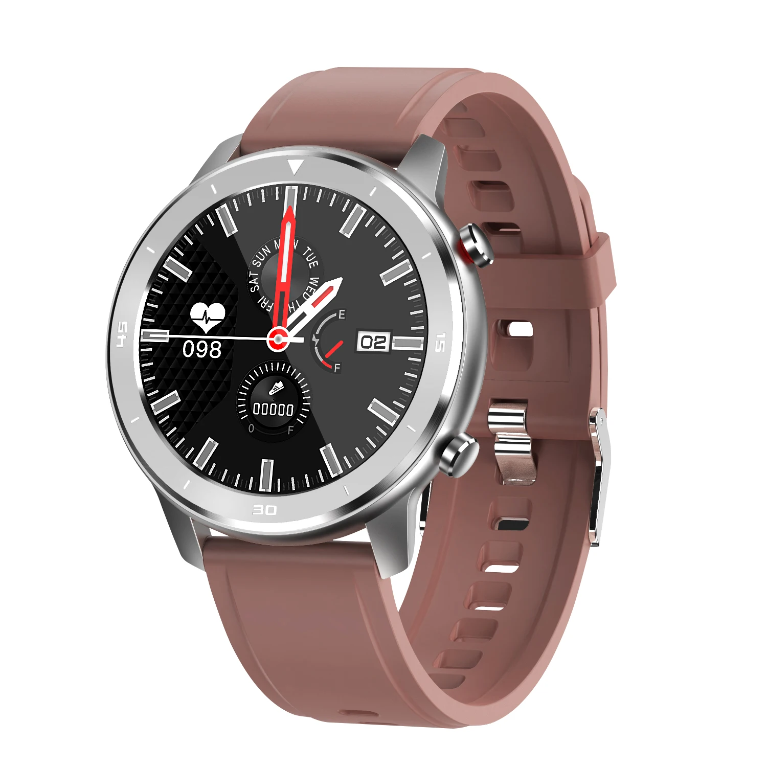 

New arrival watch factory DT 78 alloy brown w26 waterproof fitness traker round android smart watch bracelet
