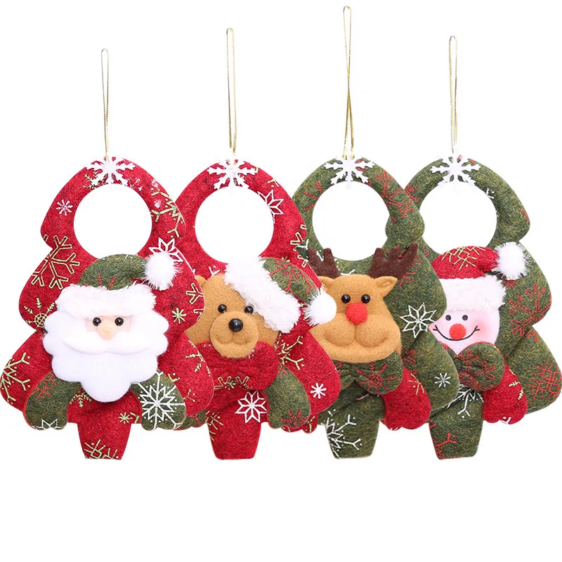 

Free shipping New Christmas decorations Christmas tree non-woven hanging three-dimensional decorations
