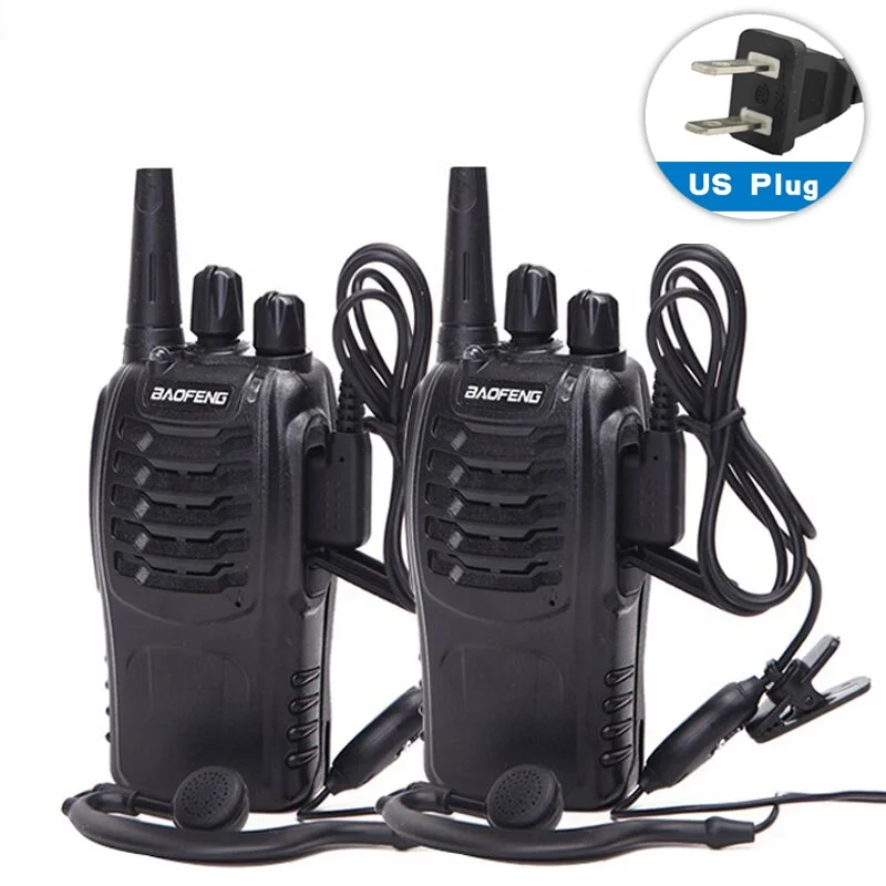 

2PCS Baofeng BF-888S Two Way Radio UHF Portable Ham Amateur Radio 888S Comunicador Transmitter Transceiver BF-888S Walkie Talkie