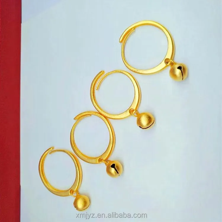 

Brass Gold Plated Palace Bell Ring Vacuum Plating Imitation Gold Wedding Jewelry Factory Direct Sales Ladies Ring Jewelry