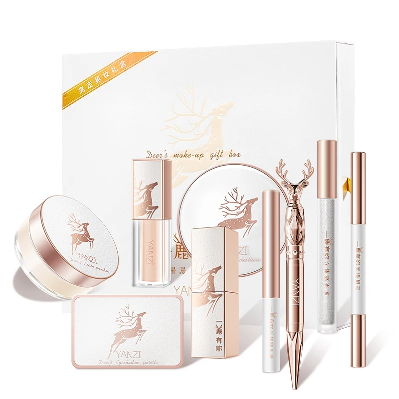 

Wholesale elk cosmetics Gift Box lipstick eye shadow ladies Makeup Set full set