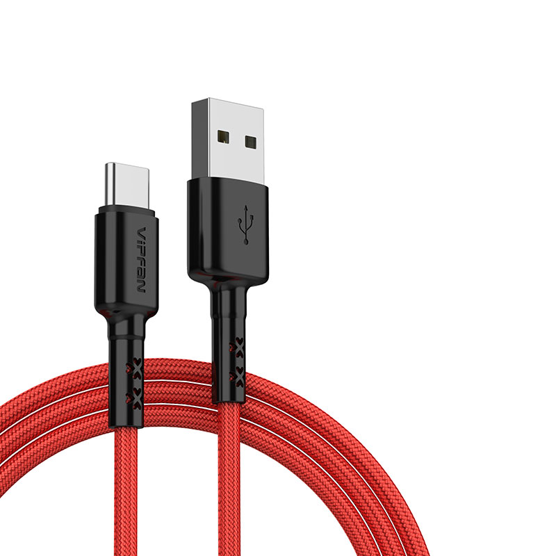 

Factory brand supports EOM ODM Length color logo 1.2m 1.8m mobile charging cable usb tipo c cable box packaging, Black-red / white-grey