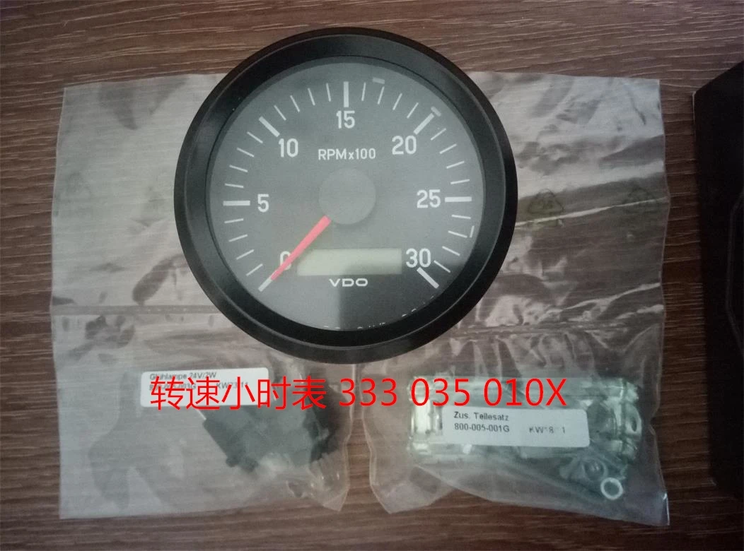 2019 High Quality auto tachometer for bus VDO 437035001 VDO 333035010  12/24V 80mm/85mm/100mm 3000RPM LCD Contactless Diesel T