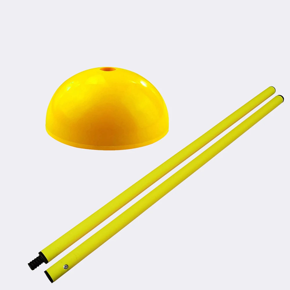 

multi purpose agility training agility pole with water sand base poles salom pole base, Red/yellow