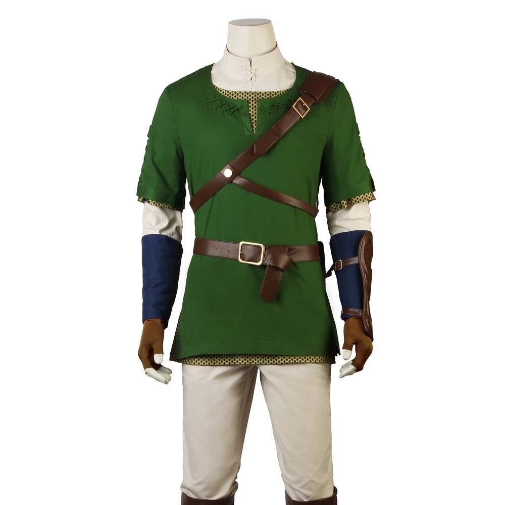 

The Legend of Zelda Twilight Princess Link Cosplay Costume Adult Cosplay Costume Set mtj 4114, Photo