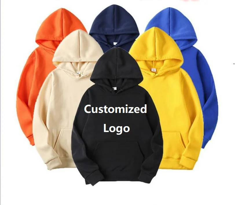 

Custom Logo Streetwear Vintage Oversize Blank Unisex Plain Hoodies Custom Logo Printed Men Hoodies sport wear
