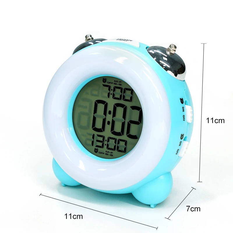 Khcl0411 Cute Children Bedroom Sleep Trainer Snooze Desk Twin Bell