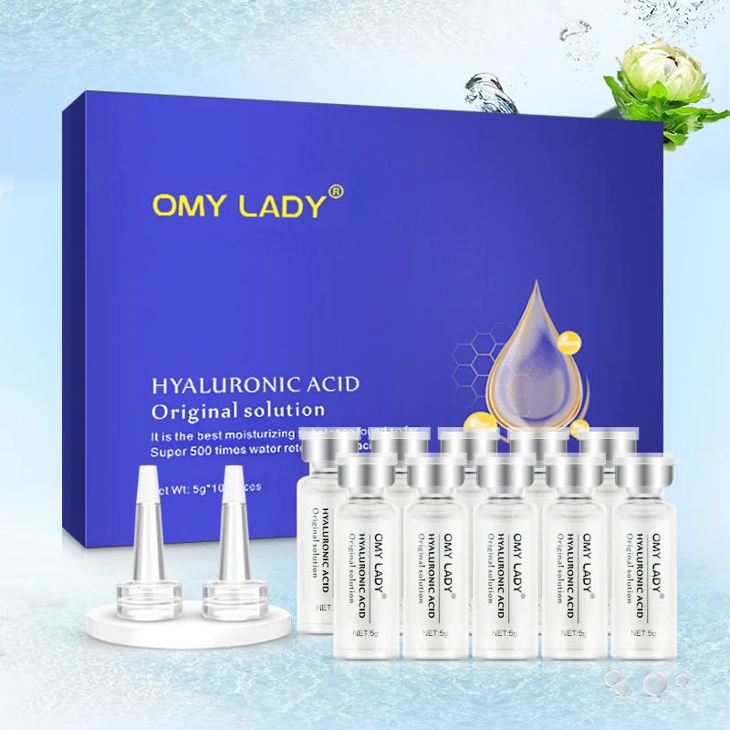 

Cosmetic organic omy lady moisture acne treatment anti-aging acid hyaluronic facial serum