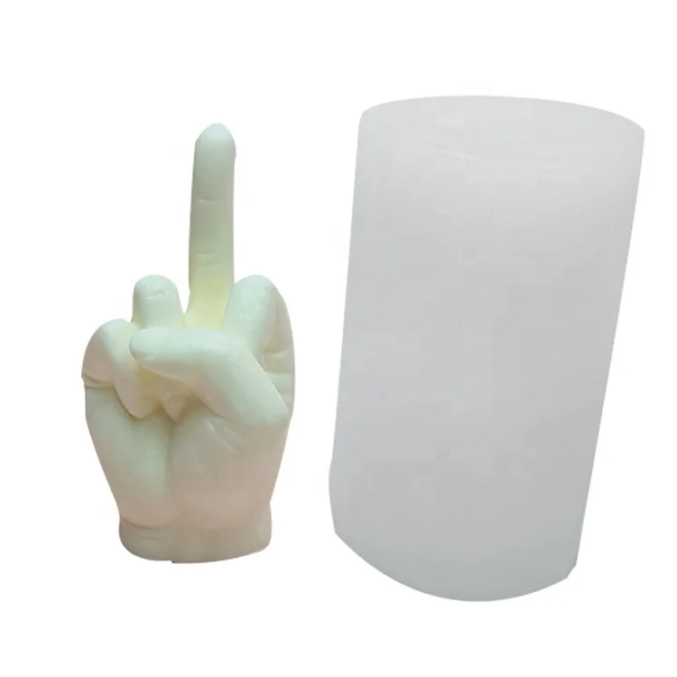 

Diy Peace Sign Hand Gesture Victory Silicone Mold Middle Finger Sculpture Candle Art Design Hand Candle Mold